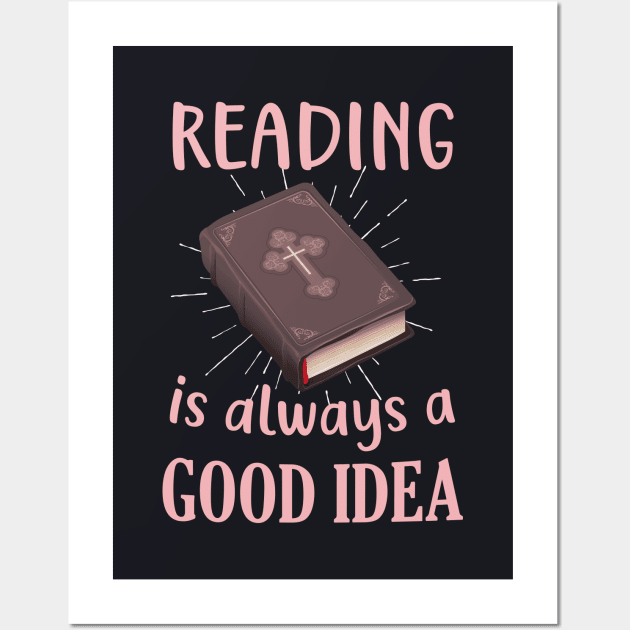 Bible Reading good Idea Wall Art by Foxxy Merch